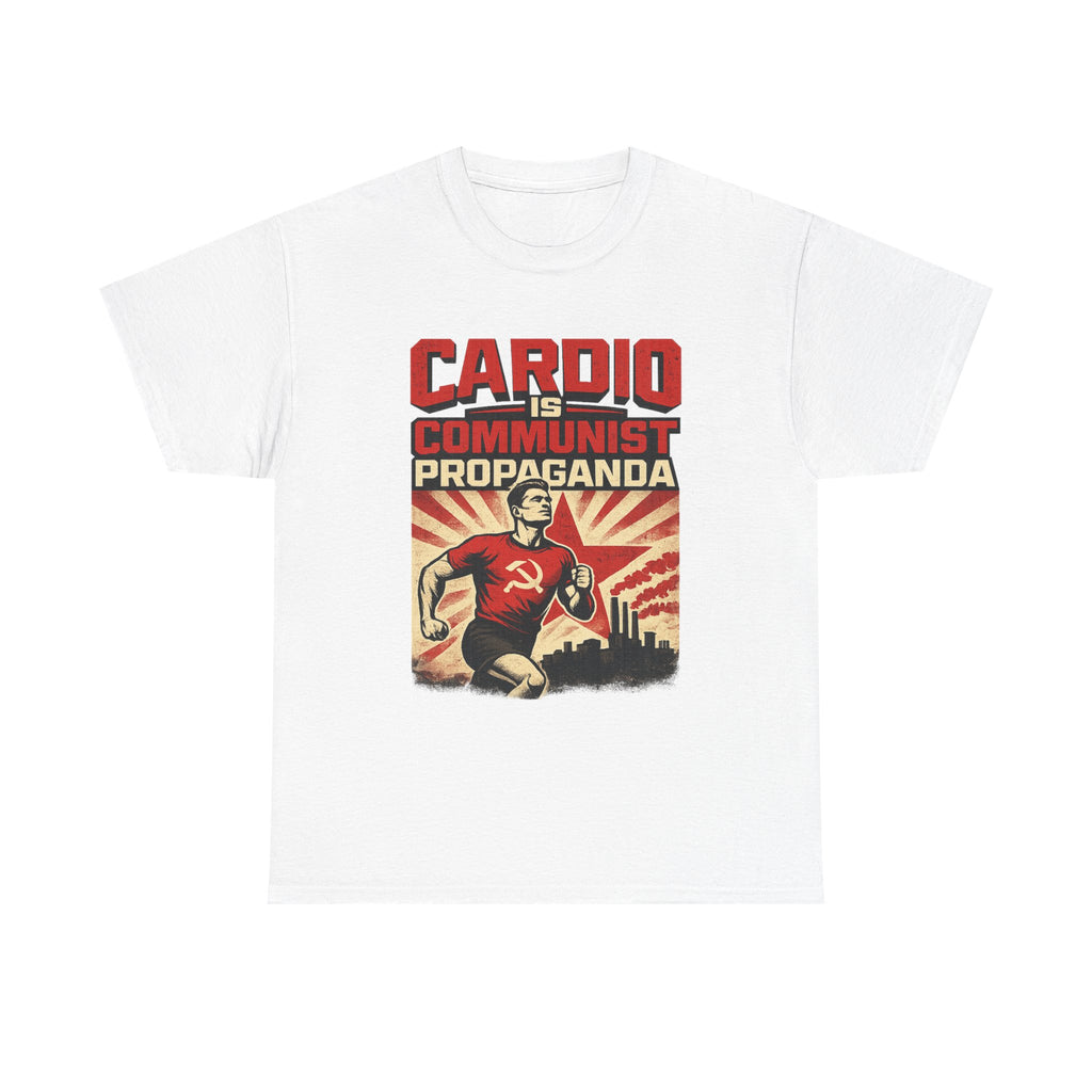 Cardio Is Communist Propaganda Retro Fitness T-Shirt
