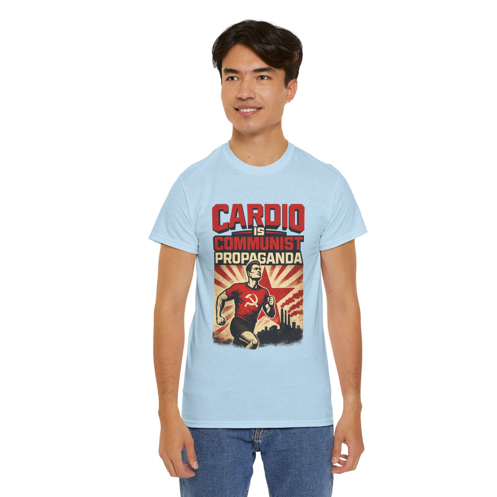 Cardio Is Communist Propaganda Retro Fitness T-Shirt